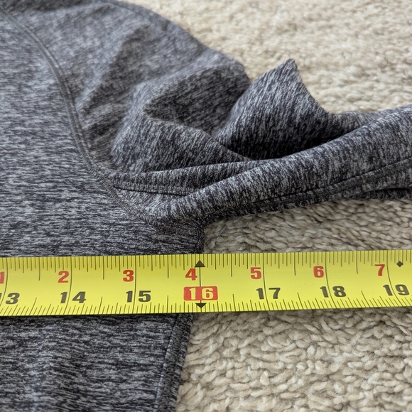 Lululemon On Repeat Rulu Hoodie Heathered Black Lightweight Soft Training - Picture 9 of 11